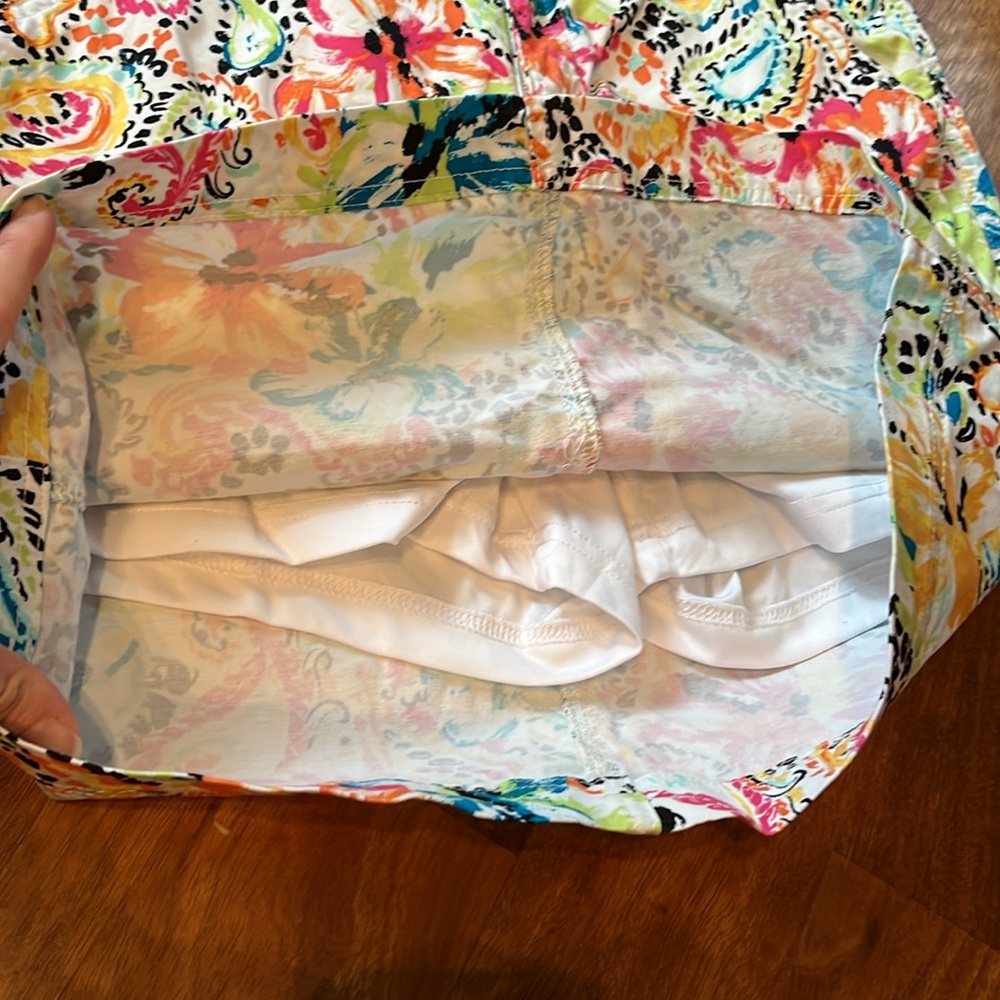 EUC Christopher & Banks flower and paisley skort - Picture 8 of 14
